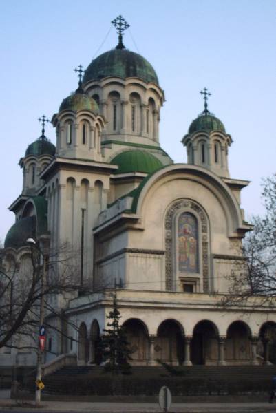 a Byzantine-style Church in Bucharest