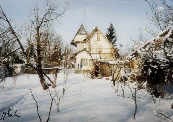 Winter by the house, in Miclesti